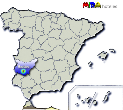 Hoteles en Badajoz. Provincia de Extremadura  - Capital Badajoz