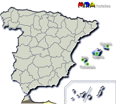 Hoteles en Islas Baleares. Provincia de Islas Baleares - Capital Palma de Mallorca