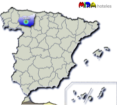 Hoteles en León. Provincia de Castilla y León - Capital León