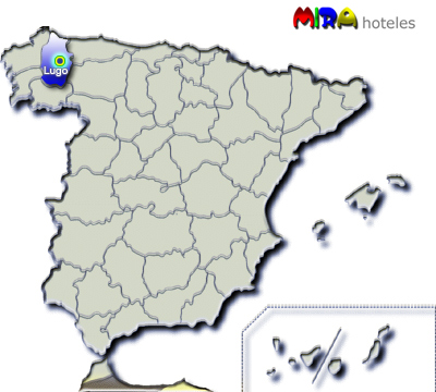Hoteles en Lugo. Provincia de Galicia - Capital Lugo