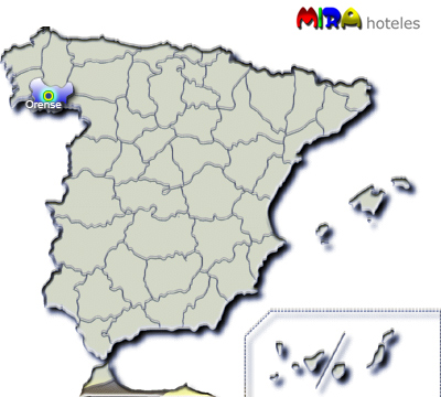 Hoteles en Orense. Provincia de Galicia - Capital Orense