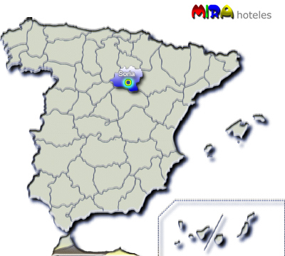 Hoteles en Soria. Provincia de Castilla y León - Capital Soria