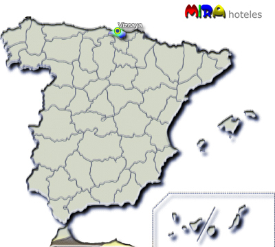 Hoteles en Vizcaya. Provincia del País Vasco - Capital Bilbao