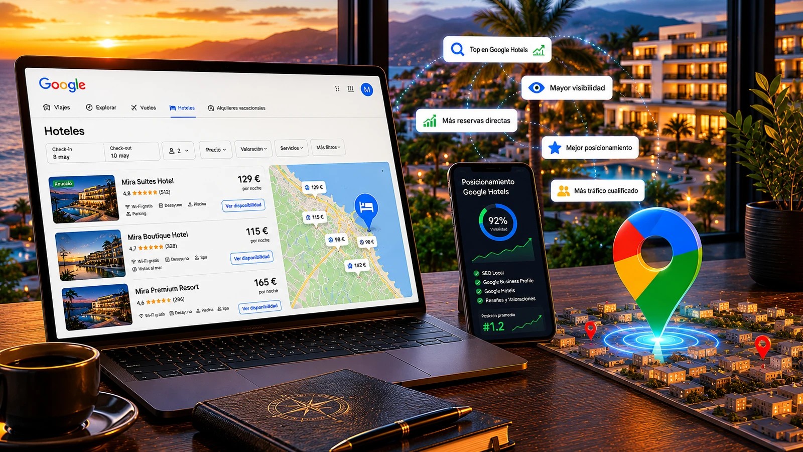 Google Hotels para hoteles independientes y reservas directas